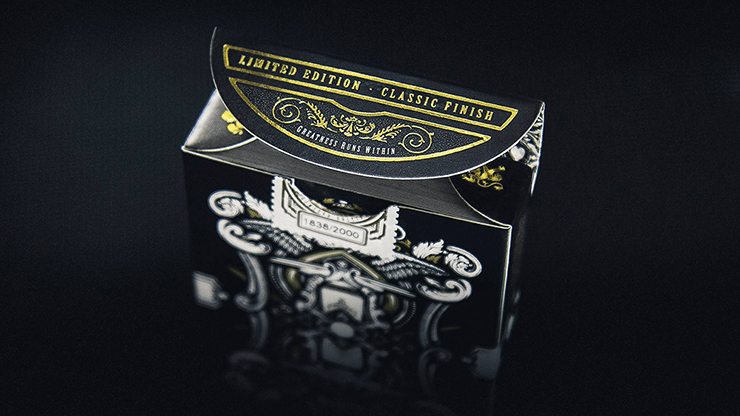 PlayingCardDecks.com-Empire Bloodlines Black Gold Playing Cards LPCC