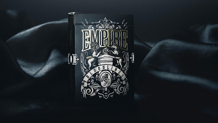 PlayingCardDecks.com-Empire Bloodlines Black Gold Playing Cards LPCC