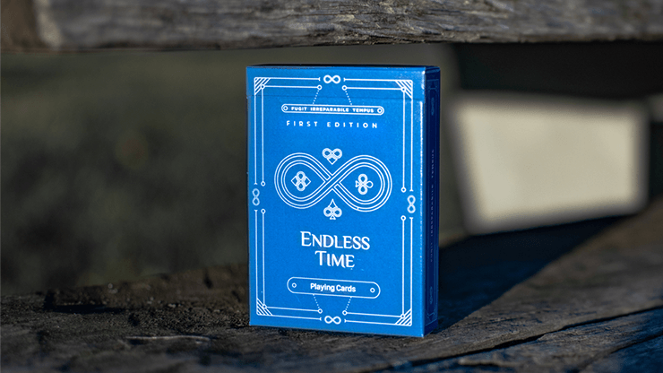 PlayingCardDecks.com-Endless Time Blue Playing Cards Cartamundi