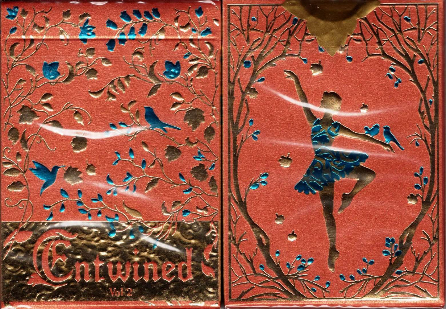 PlayingCardDecks.com-Entwined v2 Fall Playing Cards: Gold