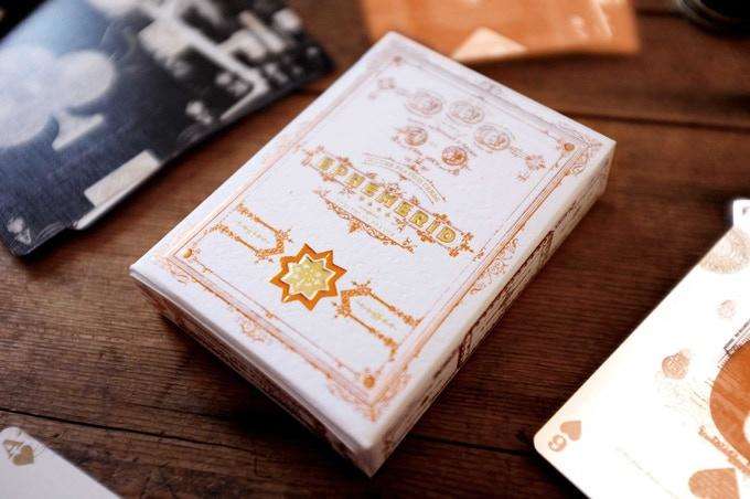 PlayingCardDecks.com-EPHEMERID v2 Gold & Copper Playing Cards 2 Deck Set NPCC