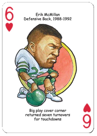 New York AFC Football Heroes Playing Cards