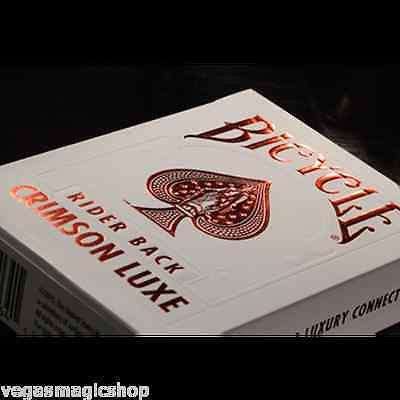 PlayingCardDecks.com-Crimson Luxe Red Bicycle Playing Cards