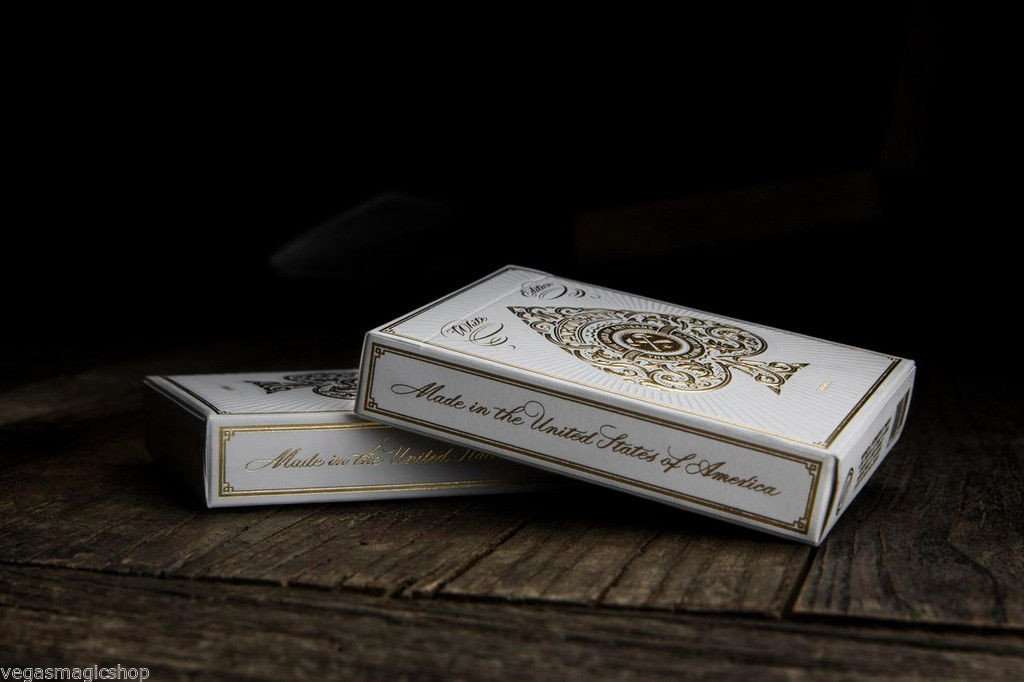 PlayingCardDecks.com-Artisan White Playing Cards USPCC