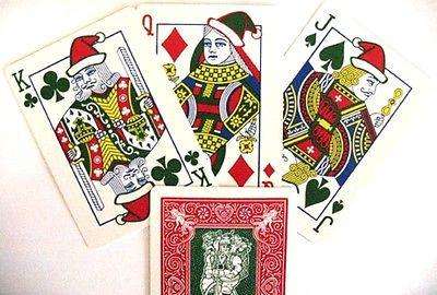 PlayingCardDecks.com-Santa Back Red Bicycle Playing Cards