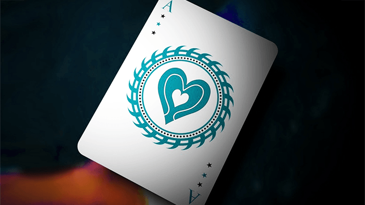 PlayingCardDecks.com-Falcon Aqua Deluxe Throwing Playing Cards USPCC