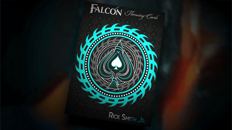 PlayingCardDecks.com-Falcon Aqua Throwing Playing Cards USPCC