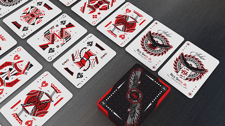 PlayingCardDecks.com-Falcon Razors Deluxe Throwing Playing Cards USPCC