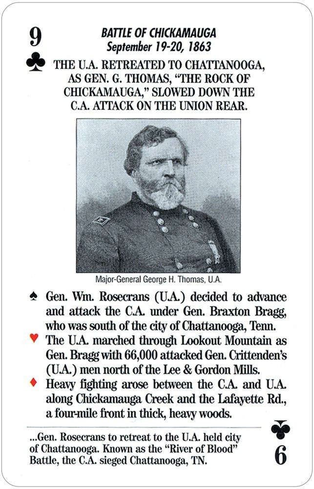 PlayingCardDecks.com-Famous Battles of the Civil War Playing Cards USGS