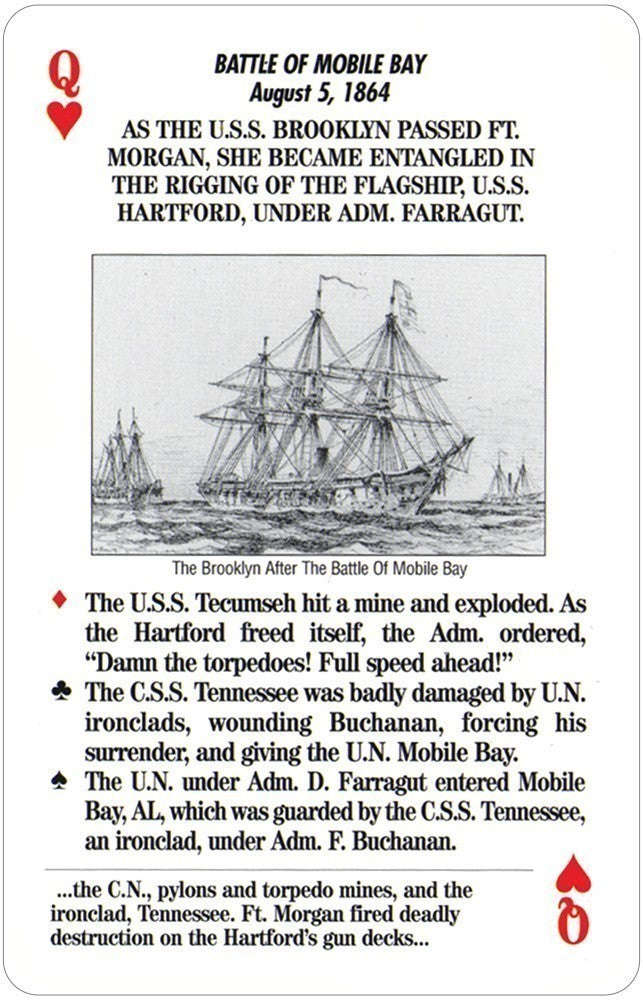 PlayingCardDecks.com-Famous Battles of the Civil War Playing Cards USGS