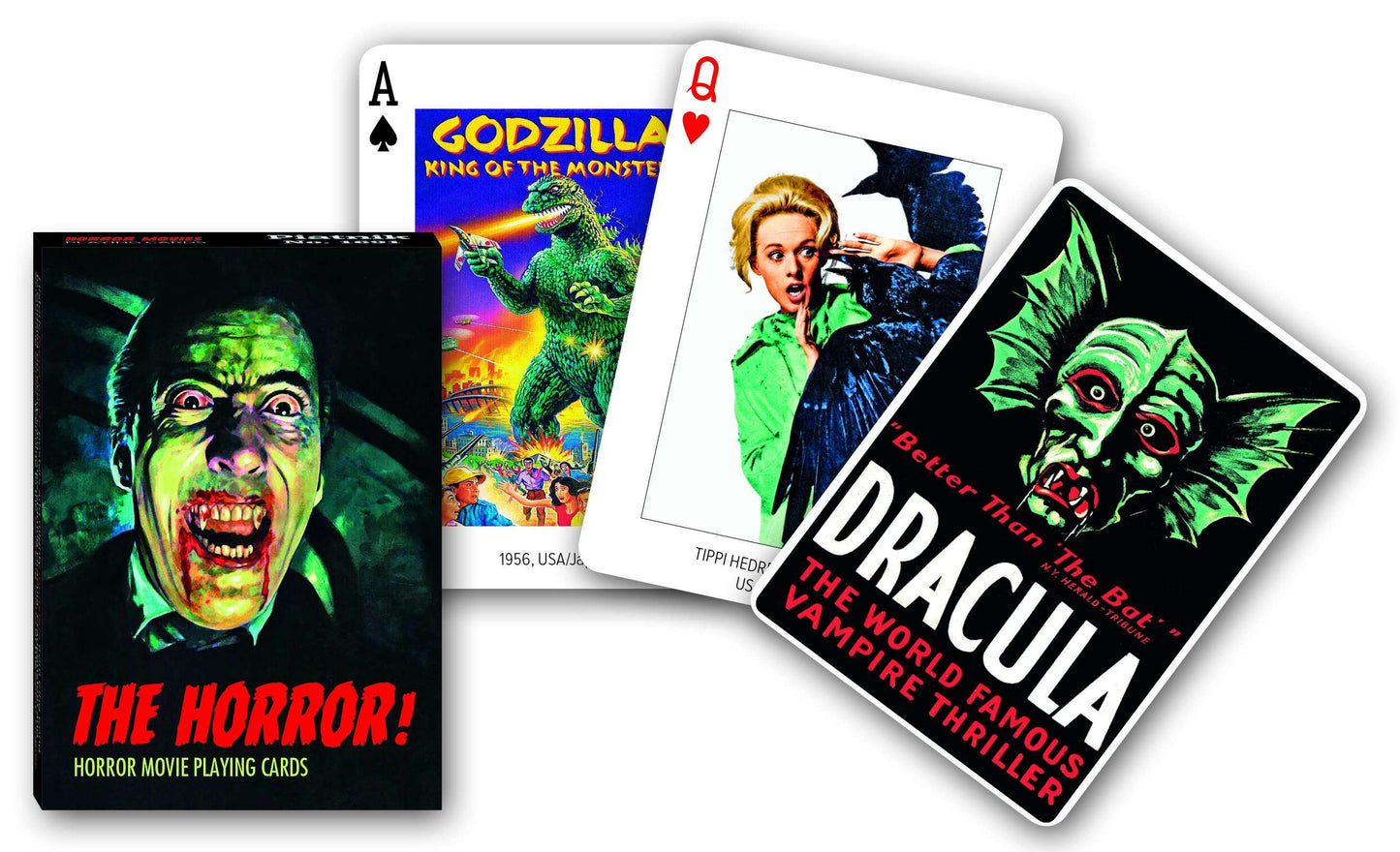 PlayingCardDecks.com-The Horror! Movie Playing Cards Piatnik
