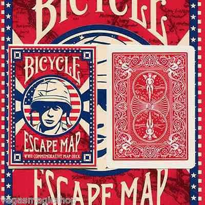 PlayingCardDecks.com-Escape Map Bicycle Playing Cards