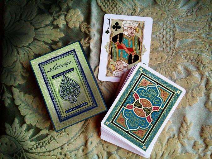 PlayingCardDecks.com-ARABESQUE Player's Edition Playing Cards 2 Deck Set OPC