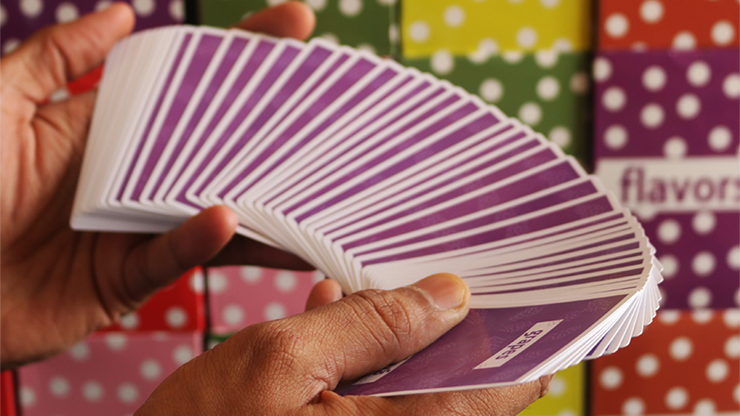 PlayingCardDecks.com-Flavors Grape Playing Cards Cartamundi