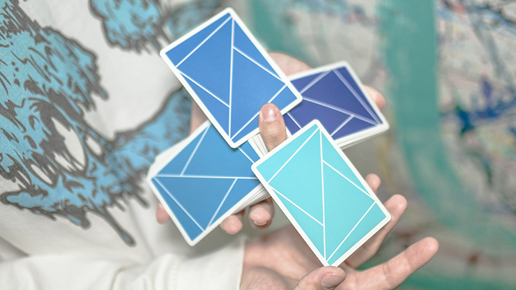 PlayingCardDecks.com-Flexible Gradients Blue Cardistry Playing Cards TCC