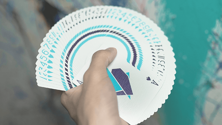 PlayingCardDecks.com-Flexible Gradients Blue Cardistry Playing Cards TCC