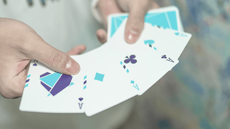 PlayingCardDecks.com-Flexible Gradients Blue Cardistry Playing Cards TCC