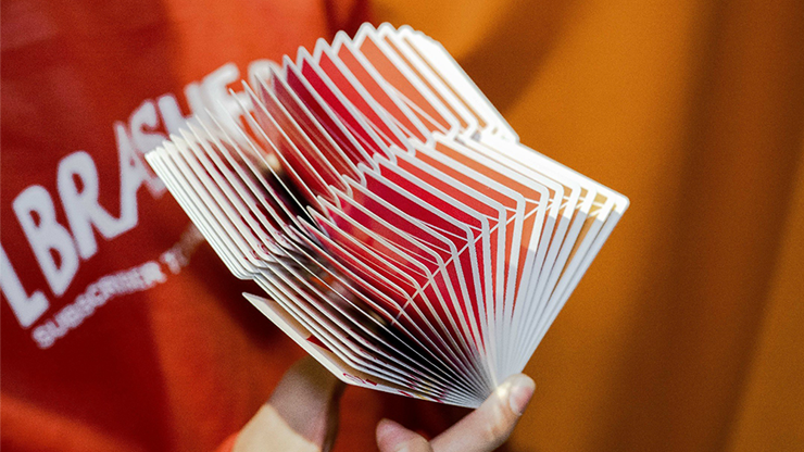 PlayingCardDecks.com-Flexible Gradients Orange Cardistry Playing Cards TCC