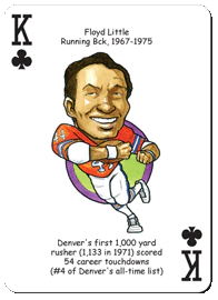 Denver Football Heroes Playing Cards