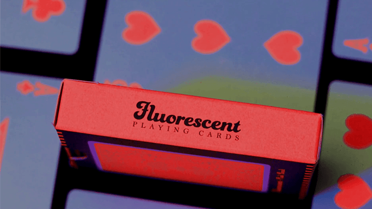 PlayingCardDecks.com-Fluorescent Peach Playing Cards MPC