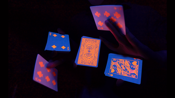 PlayingCardDecks.com-Fluorescent Pumpkin Playing Cards MPC