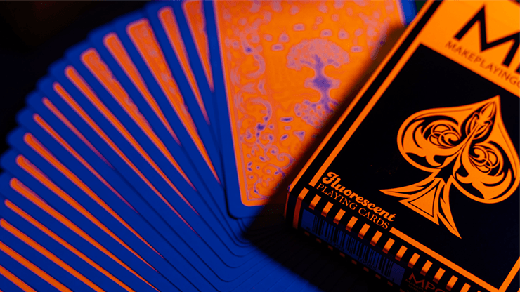PlayingCardDecks.com-Fluorescent Pumpkin Playing Cards MPC