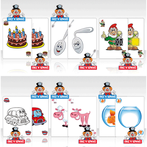 PlayingCardDecks.com-Fake / Fast 'N' Genious 2 Deck Set Bicycle Playing Cards