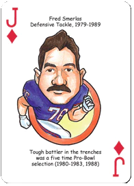 Buffalo Football Heroes Playing Cards