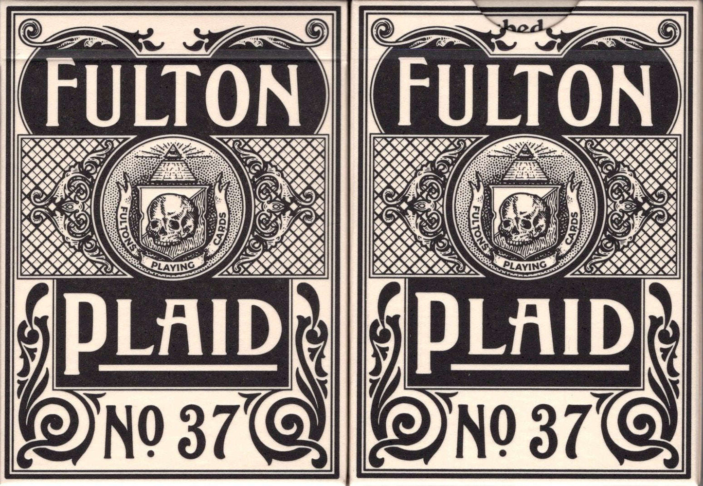 PlayingCardDecks.com-Fulton Plaid Playing Cards USPCC: White