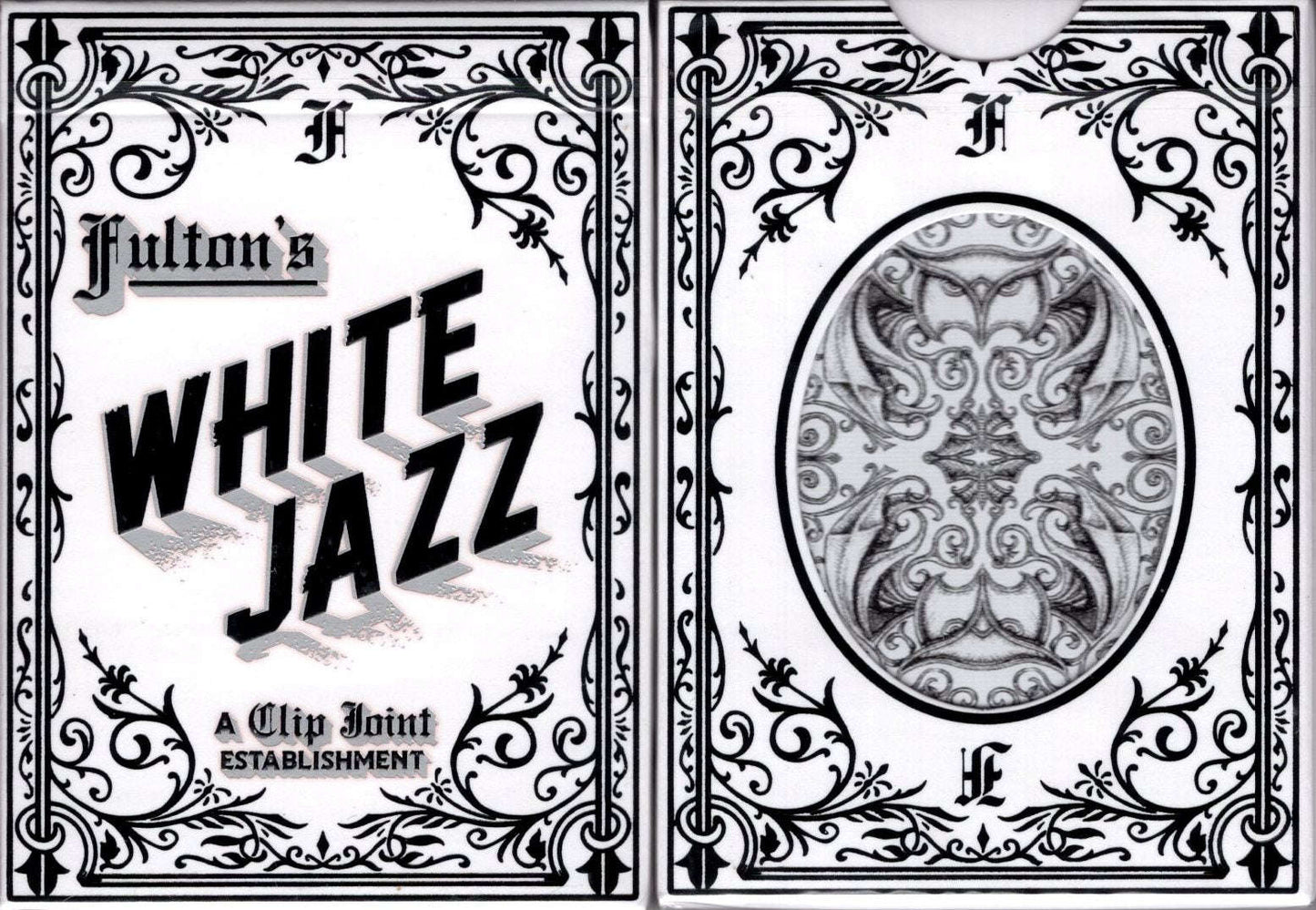 PlayingCardDecks.com-Fulton's White Jazz Playing Cards USPCC