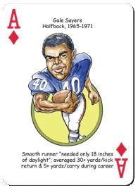 Chicago Football Heroes Playing Cards