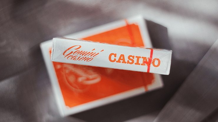 PlayingCardDecks.com-Gemini Casino 1975 Orange Playing Cards USPCC