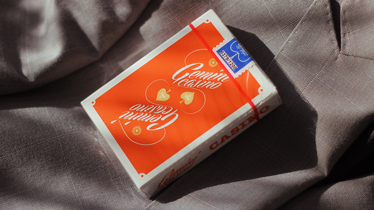 PlayingCardDecks.com-Gemini Casino 1975 Orange Playing Cards USPCC