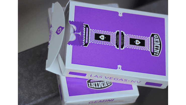 PlayingCardDecks.com-Gemini Casino Purple Playing Cards USPCC