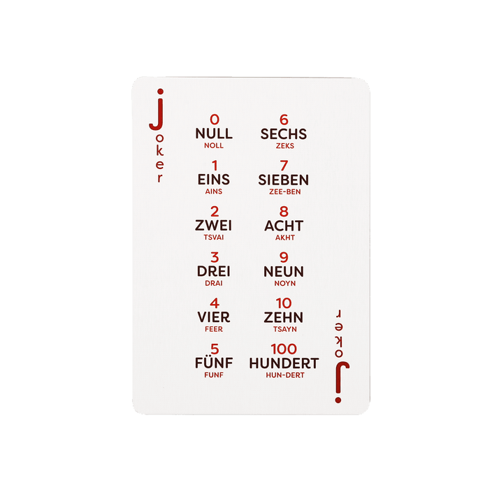 PlayingCardDecks.com-German Lingo Playing Cards