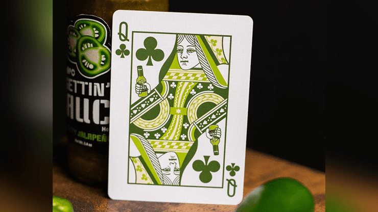 PlayingCardDecks.com-Gettin' Saucy Jalapeno Playing Cards USPCC