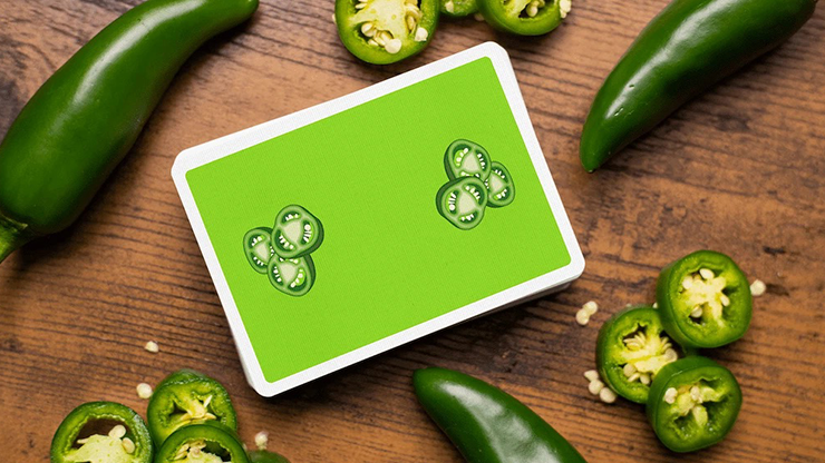 PlayingCardDecks.com-Gettin' Saucy Jalapeno Playing Cards USPCC