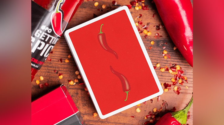 PlayingCardDecks.com-Gettin' Spicy Chili Pepper Playing Cards USPCC