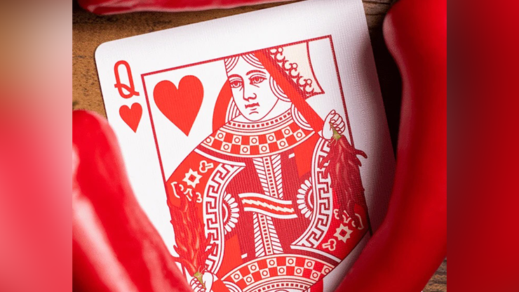 PlayingCardDecks.com-Gettin' Spicy Chili Pepper Playing Cards USPCC