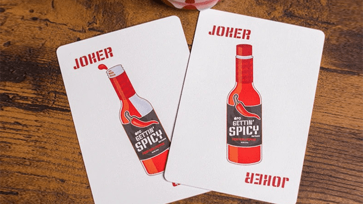 PlayingCardDecks.com-Gettin' Spicy Chili Pepper Playing Cards USPCC