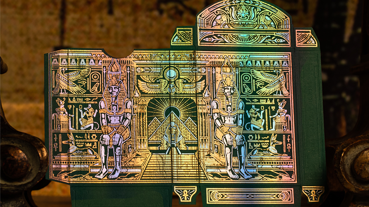 PlayingCardDecks.com-Gods of Egypt Golden Oasis Gilded Playing Cards TWPCC