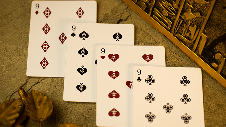 PlayingCardDecks.com-Gods of Egypt Golden Oasis Gilded Playing Cards TWPCC