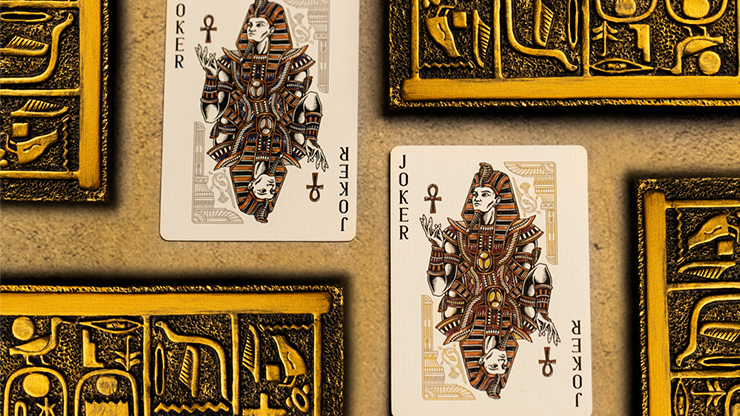 PlayingCardDecks.com-Gods of Egypt Golden Oasis Gilded Playing Cards TWPCC