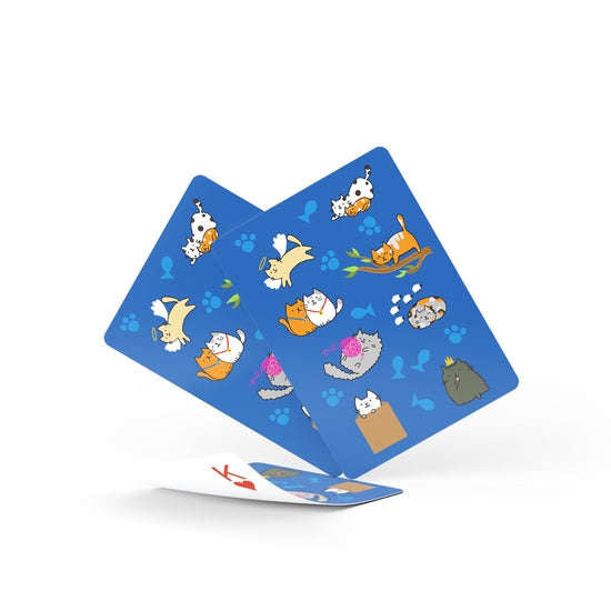 PlayingCardDecks.com-Good Kitty / Bad Kitty Plastic Playing Cards 2 Deck Set