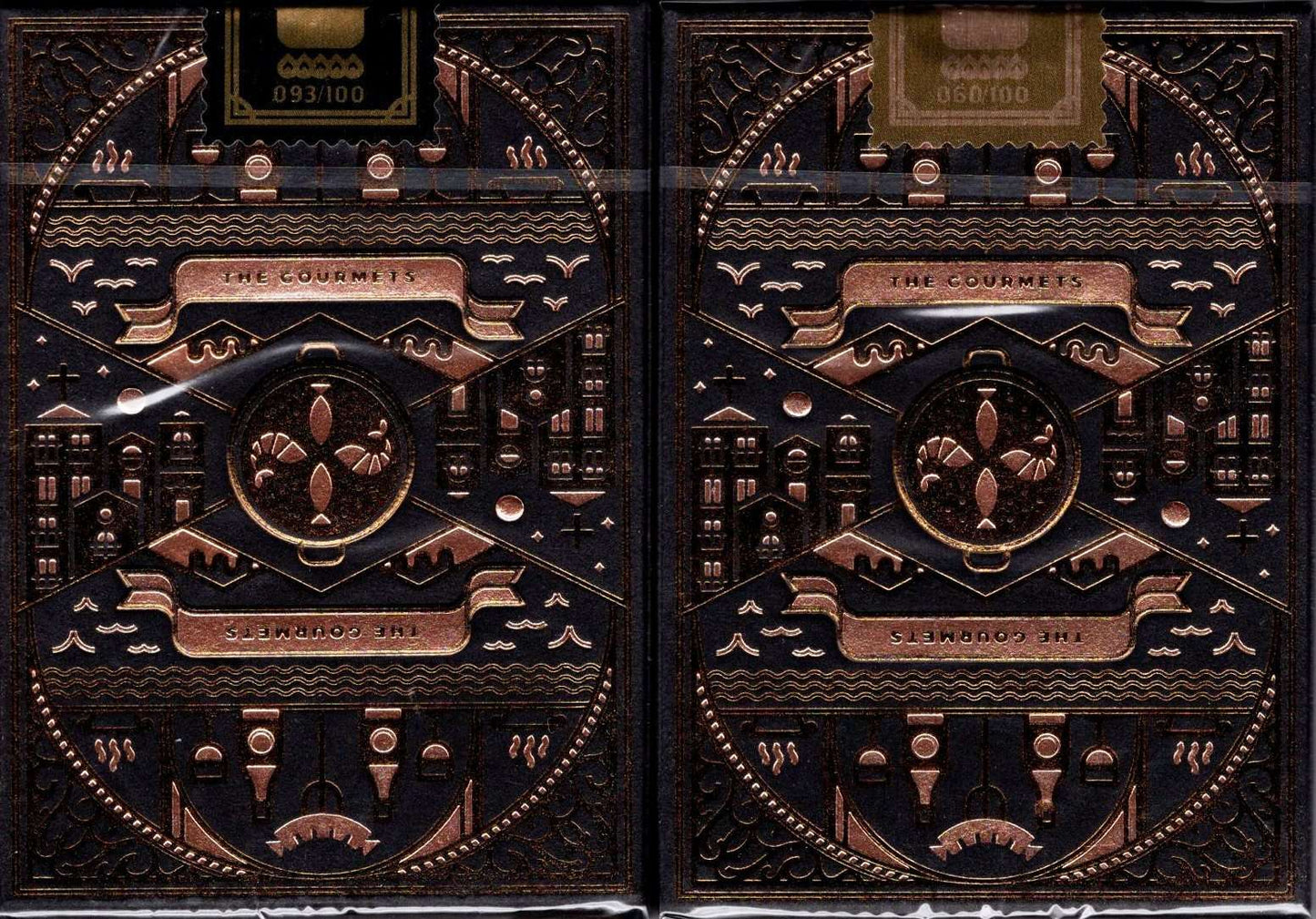 PlayingCardDecks.com-Gourmet Gilded 2 Deck Set Playing Cards USPCC