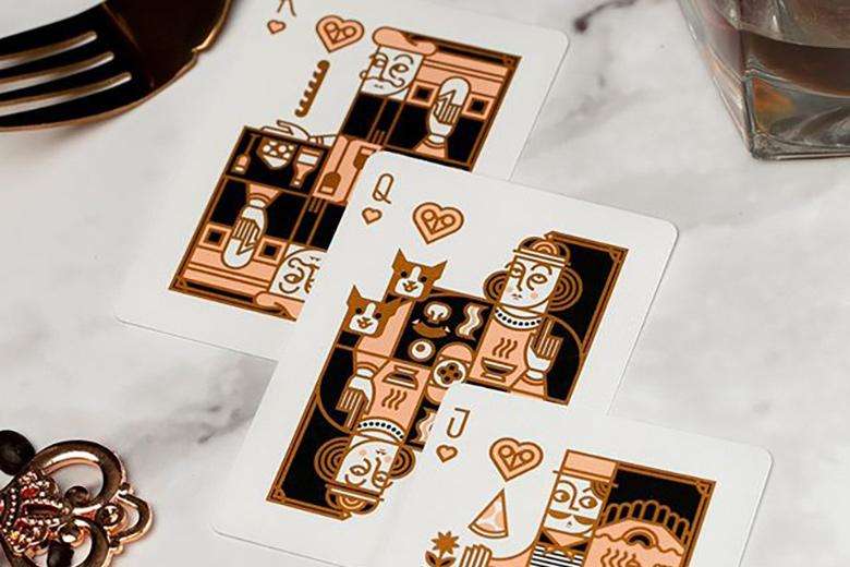 PlayingCardDecks.com-Gourmet Gilded 2 Deck Set Playing Cards USPCC