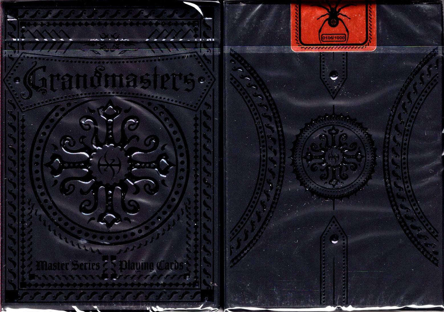 PlayingCardDecks.com-Grandmasters Black Widow Deluxe Playing Cards USPCC