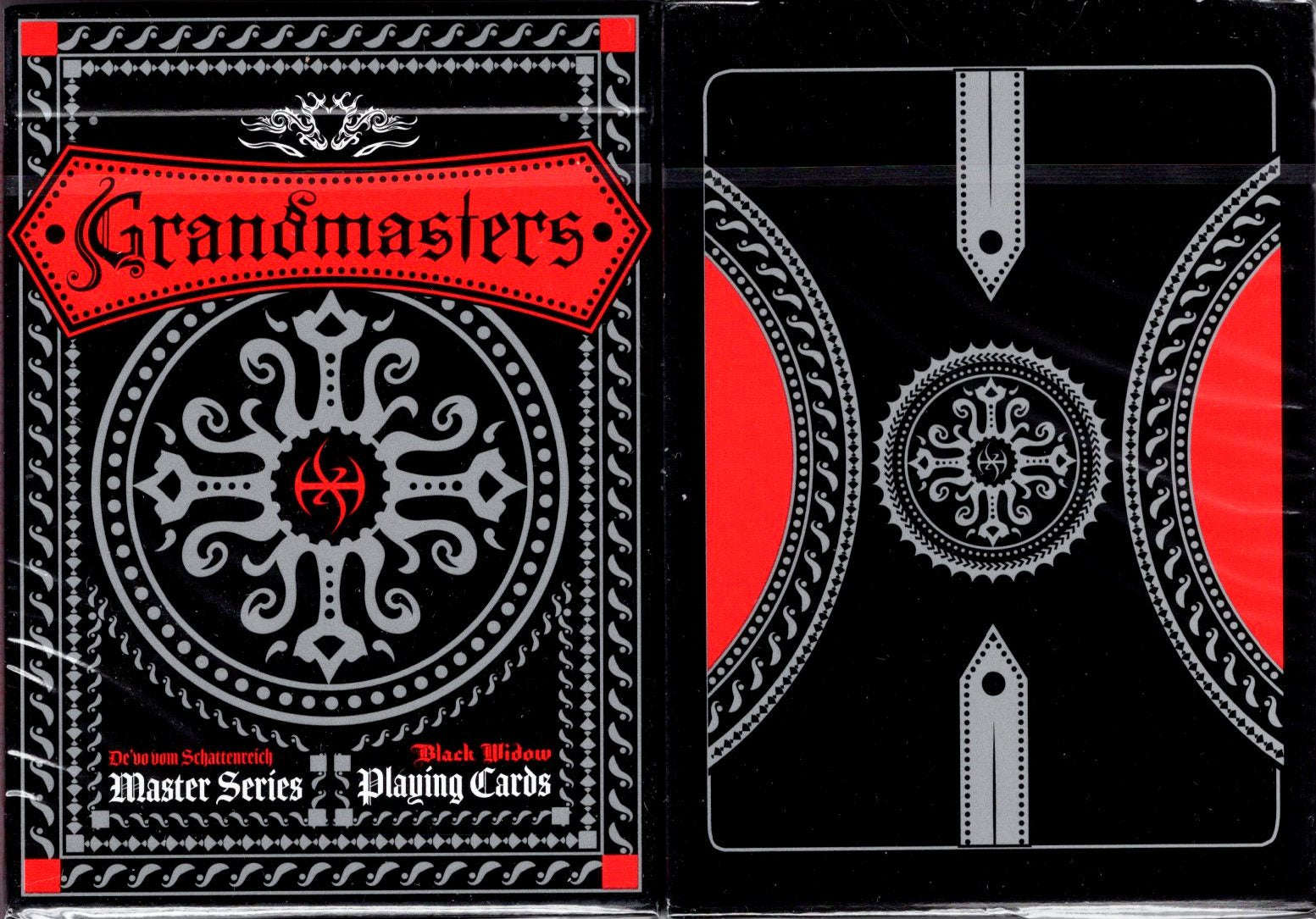 Grandmasters Black Widow Spider Playing Cards USPCC