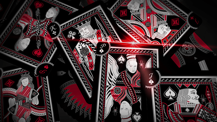 PlayingCardDecks.com-Grandmasters Black Widow Spider Playing Cards USPCC