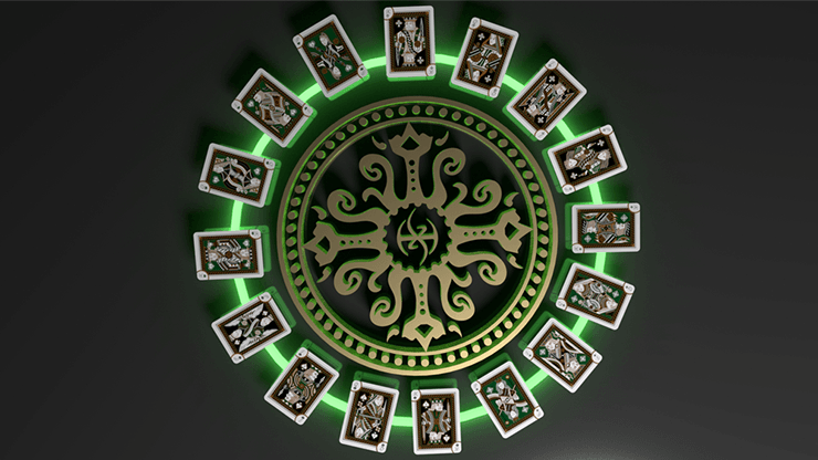 PlayingCardDecks.com-Grandmasters Emerald Princess Deluxe Playing Cards USPCC